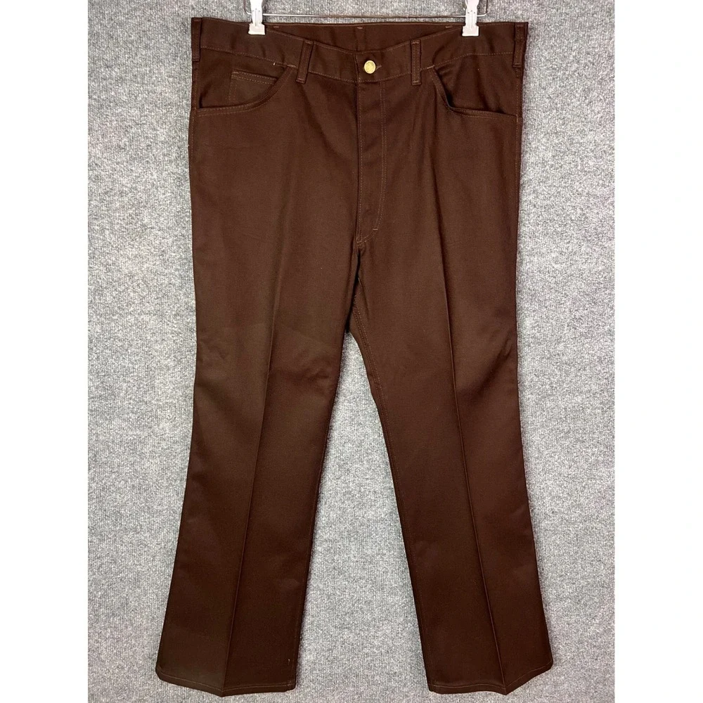 VINTAGE NEW OshKosh B'Gosh Western Boot Jean Mens 40x30 Brown